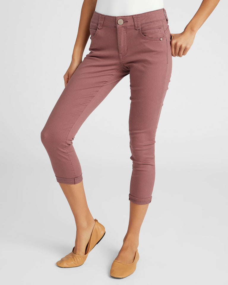 "Ab"solution Cuffed Ankle Skimmer Colored Pants