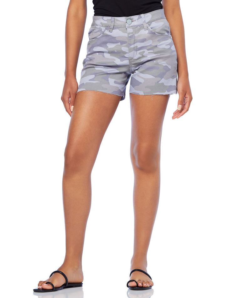 Lavender Grey $|& Democracy Absolution High Rise Camo Short - SOF Front