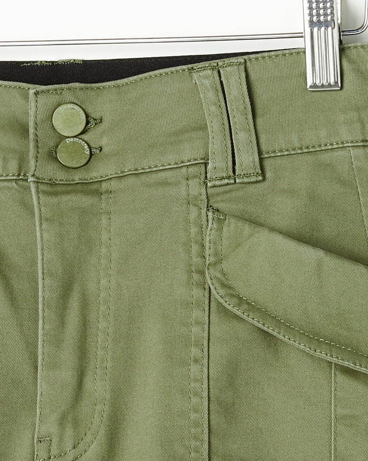 Laurel Oak $|& Democracy High Rise Double Button Utility Short - Hanger Detail