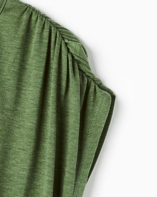 Olive $|& Loveappella Rouched Smocked Top - Hanger Detail