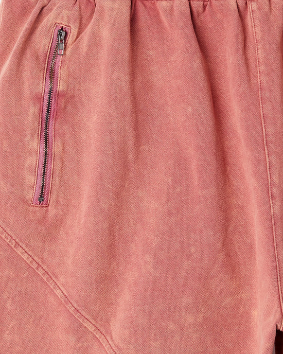 Mauve $|& Cotton Bleu Zip Pocket Short - Hanger Back