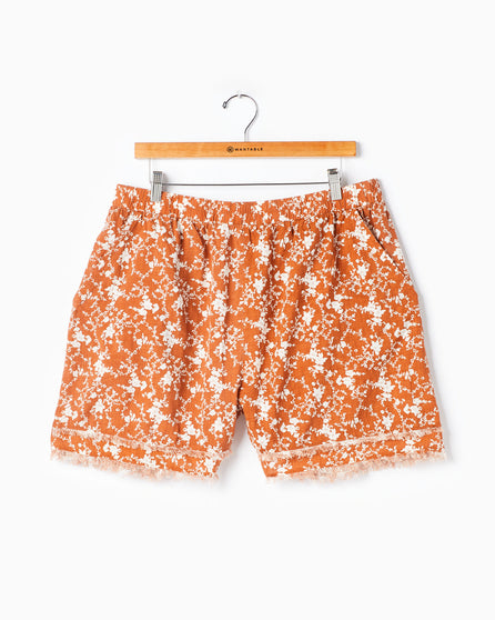 Floral Fringe Shorts