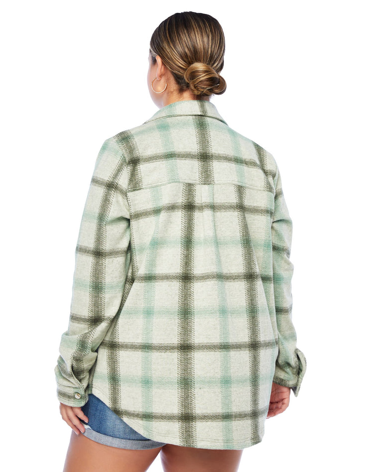 Beige Moss $|& Thread & Supply Lewis Plaid Shirt - SOF Back