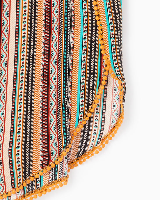 Jade $|& Kori America Printed Side Slit Pants - Hanger Detail