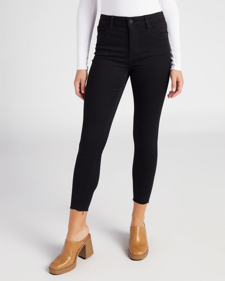 Black $|& Kut From The Kloth Donna High Rise Fab Ab Ankle Skinny - SOF Front