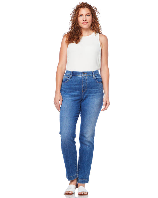 Electric Blue $|& Jag Jeans Vivie Straight - SOF Full Front