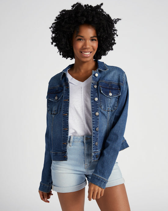 Main $|& Kut From The Kloth Amelia Repreve Denim Jacket - SOF Front