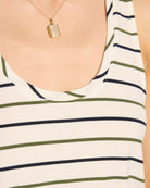 Natural/Nymph/Indin $|& SEAS Surfside Stripe Scoop Tank - SOF Full Front