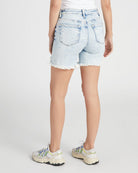 Light Wash $|& Vervet High Rise Mid Length Short - SOF Back
