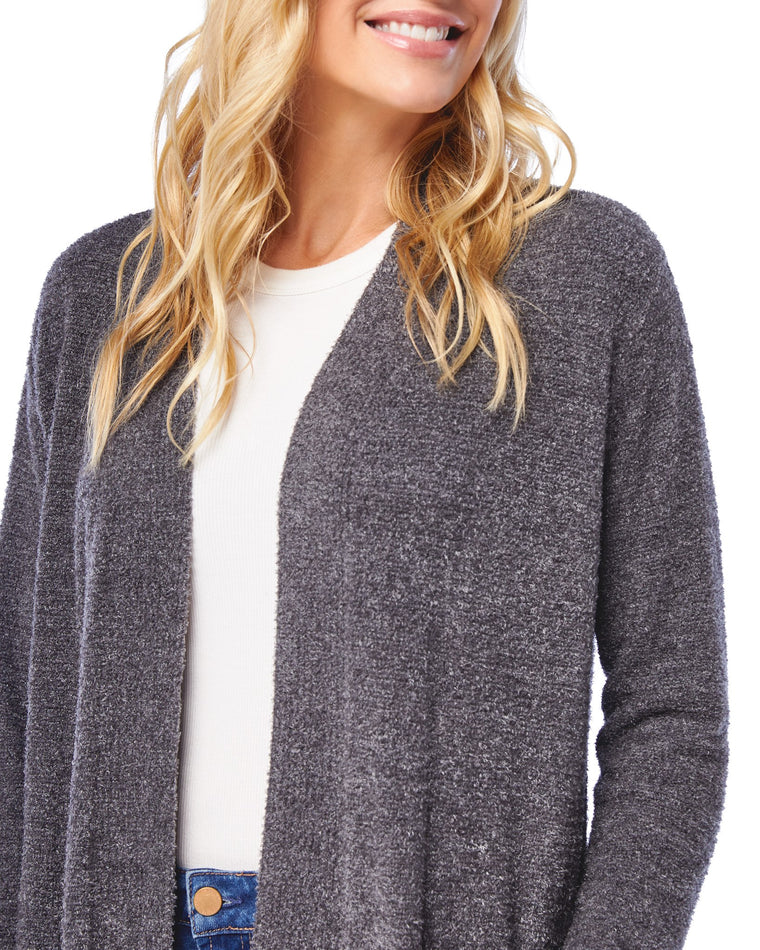 Heather Charcoal $|& Search For Sanity Cozy Cardigan - SOF Detail