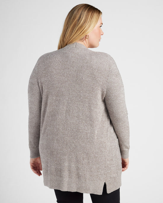 Heather Pewter $|& Search For Sanity Cozy Cardigan - SOF Back