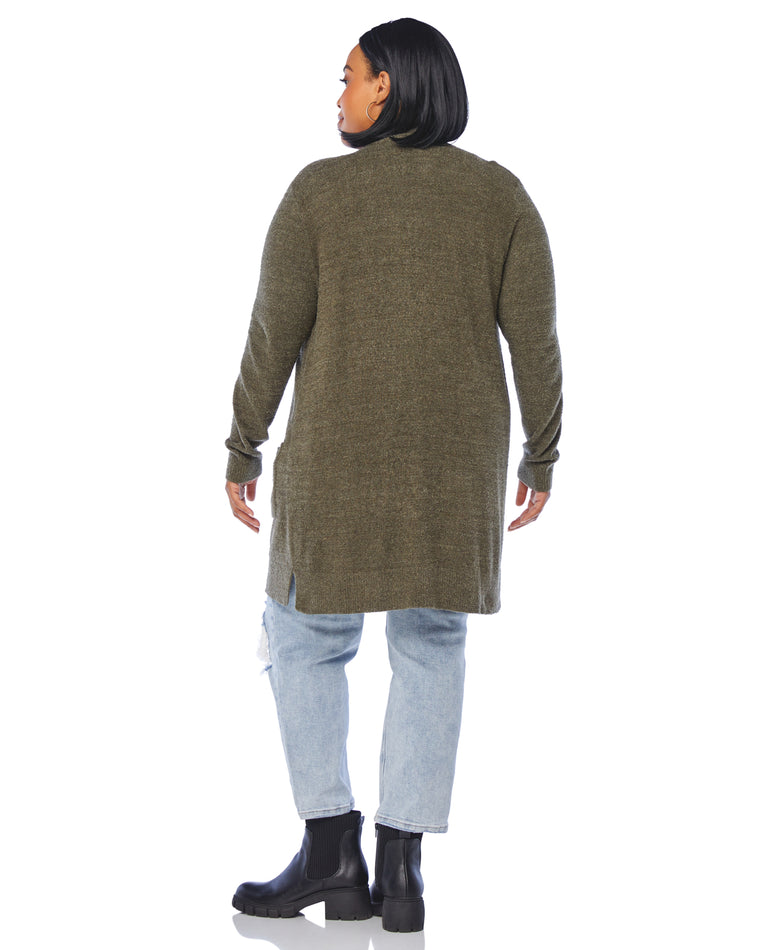 Olive $|& Search For Sanity Cozy Cardigan - SOF Back