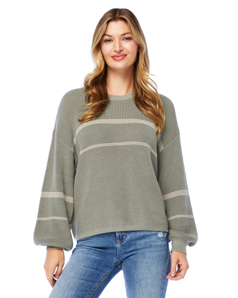 Fern Stripe $|& Gentle Fawn Fonda Pullover Sweater - SOF Front