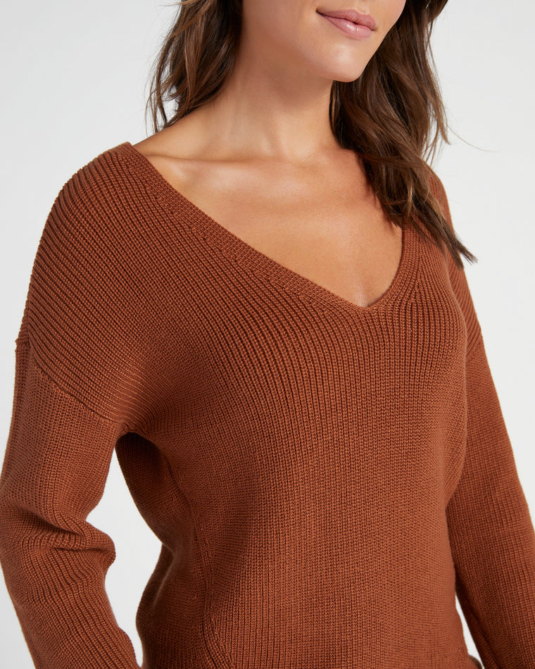 Toffee $|& Gentle Fawn Tucker Sweater - SOF Detail