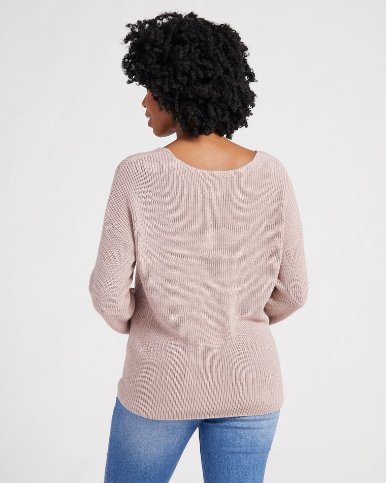 H.Rosewood $|& Gentle Fawn Tucker Sweater - SOF Back