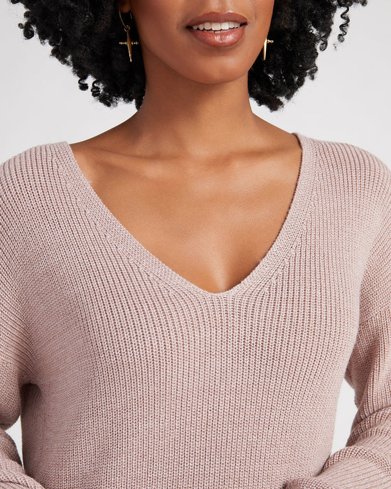 H.Rosewood $|& Gentle Fawn Tucker Sweater - SOF Detail