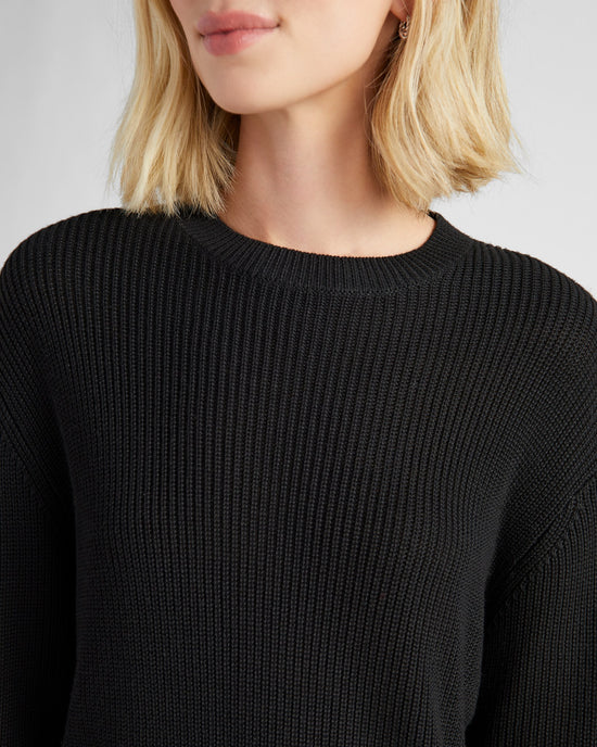 Black $|& Gentle Fawn Crofton Sweater - SOF Detail