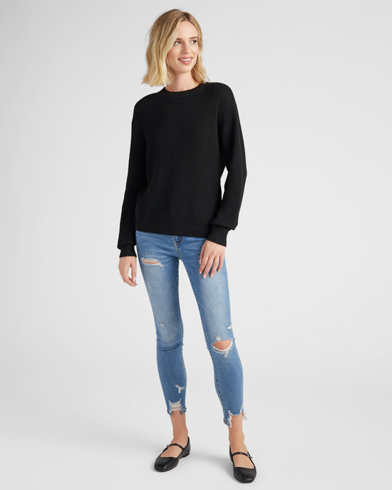 Black $|& Gentle Fawn Crofton Sweater - SOF Full Front