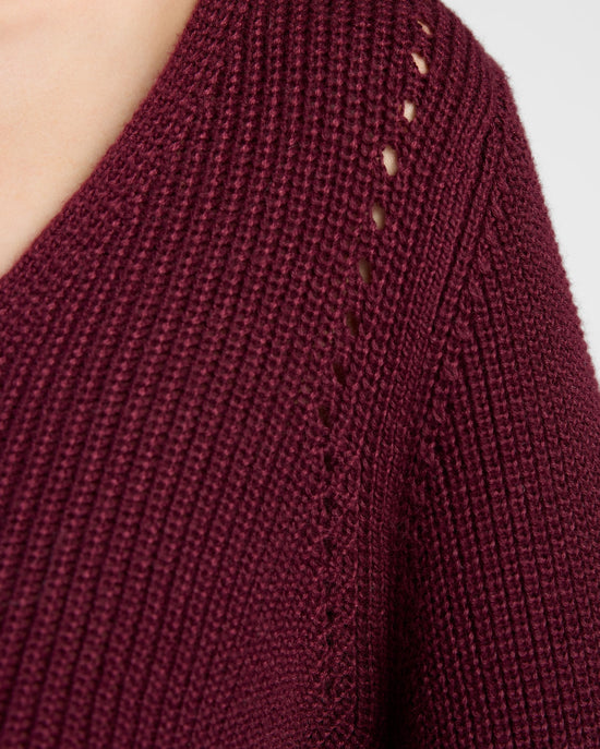 Wine $|& Gentle Fawn Hailey Sweater - SOF Detail