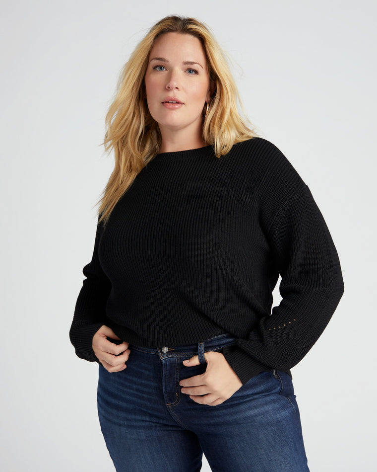 Black $|& Gentle Fawn Crofton Sweater - SOF Front
