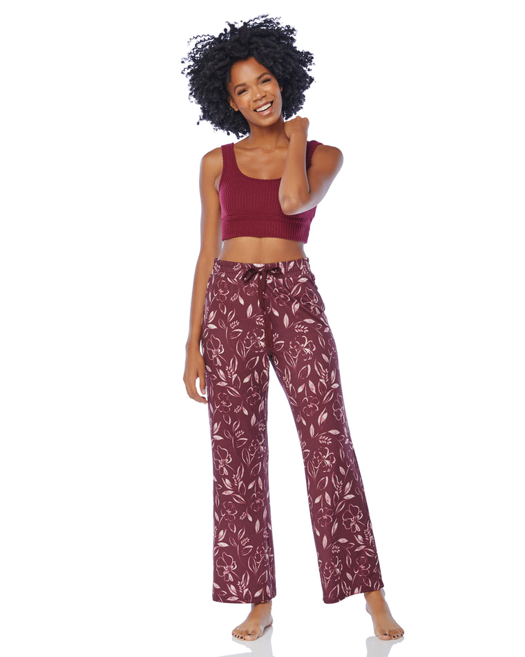 Fig $|& Z Supply Lounge Relaxed Floral Pant - SOF Full Front