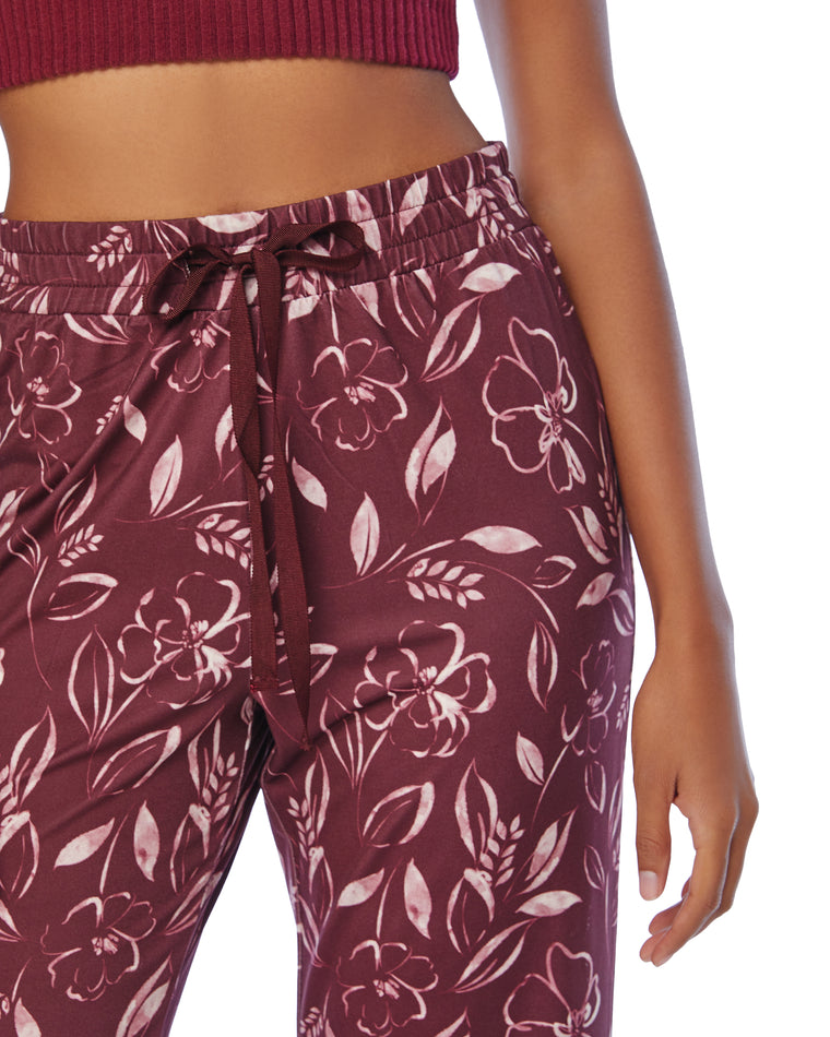 Fig $|& Z Supply Lounge Relaxed Floral Pant - SOF Detail