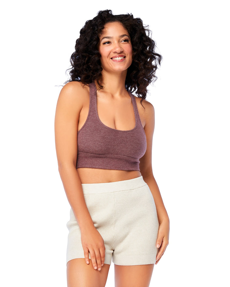 Fig $|& Z Supply Lounge Sia Ribbed Tank Bra - SOF Front