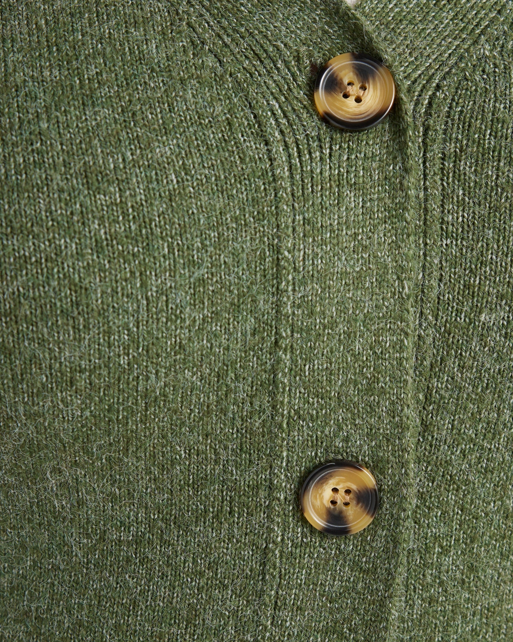 Oak Moss $|& 525 Adyson Parker Blouson Sleeve V-Neck Cardigan - SOF Detail