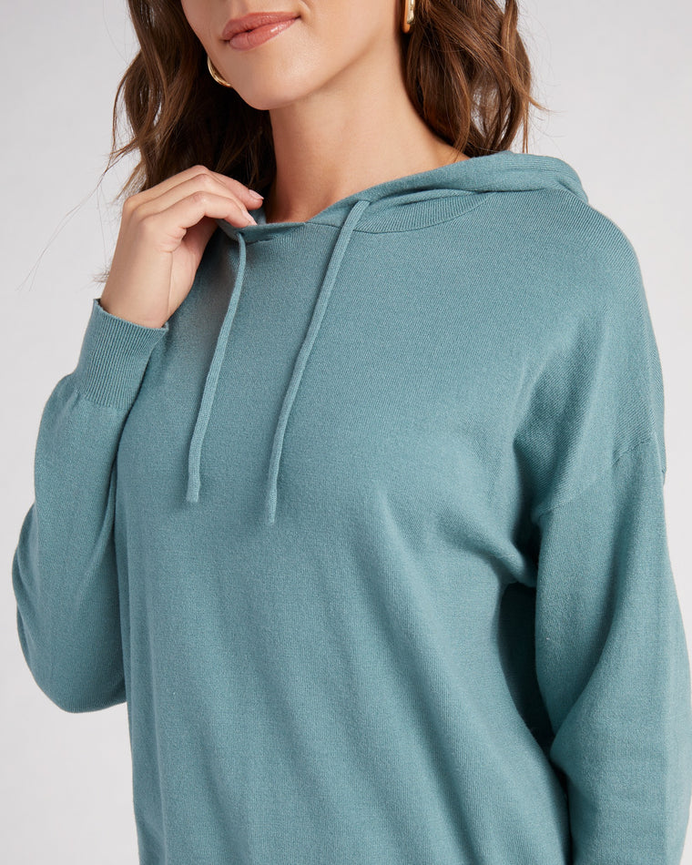 Light Jade $|& Staccato Pullover Hoodie Sweater - SOF Detail