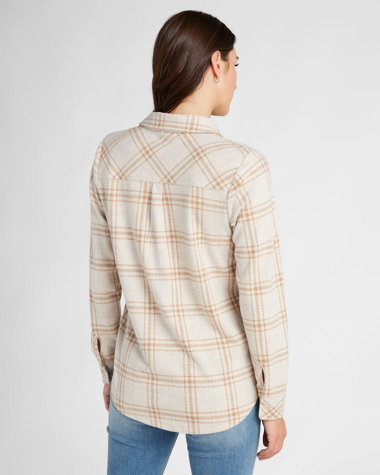 Oatmeal $|& Thread & Supply Lewis Plaid Shirt - SOF Back