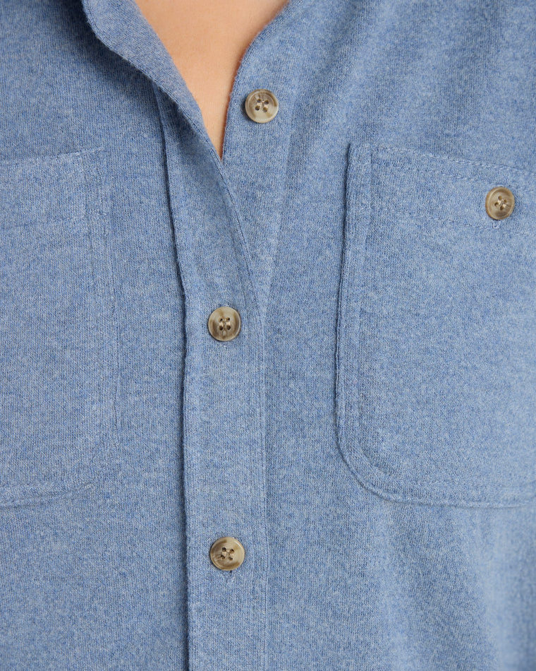 Blue Stone H. $|& Thread & Supply Lewis Shirt - SOF Detail