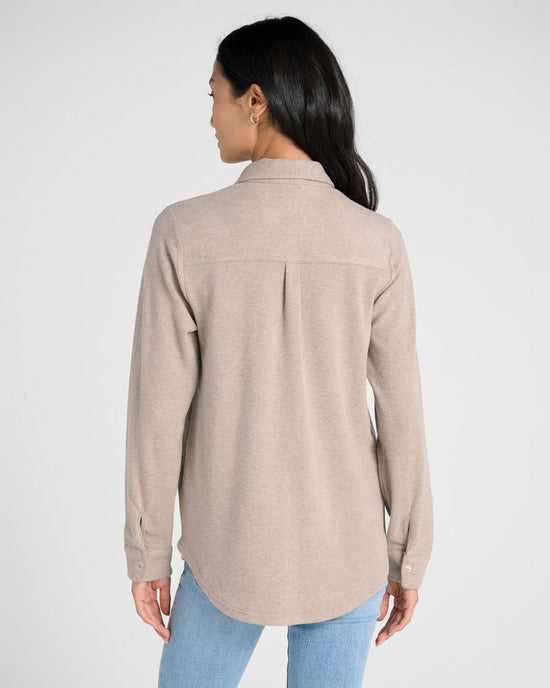 Taupe Heather $|& Thread & Supply Lewis Shirt - SOF Back