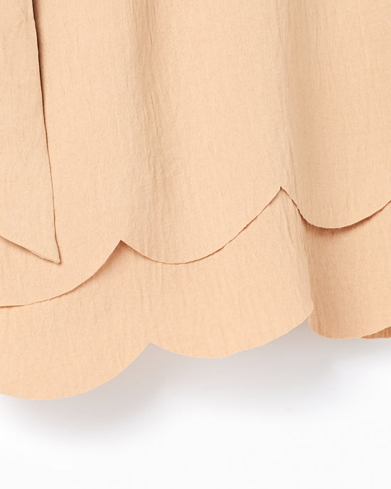 Taupe $|& Oddi Scalloped Short - Hanger Detail