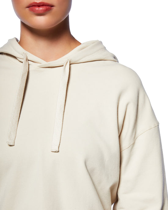 Oatmilk $|& Glyder Vintage Oversized Cropped Hoodie - SOF Full Front