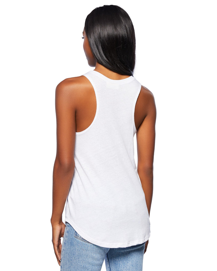 White $|& 78 & Sunny Sunset Graphic Tank - SOF Side