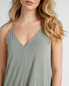 Olive $|& Be Cool Knit Cami Dress - SOF Detail