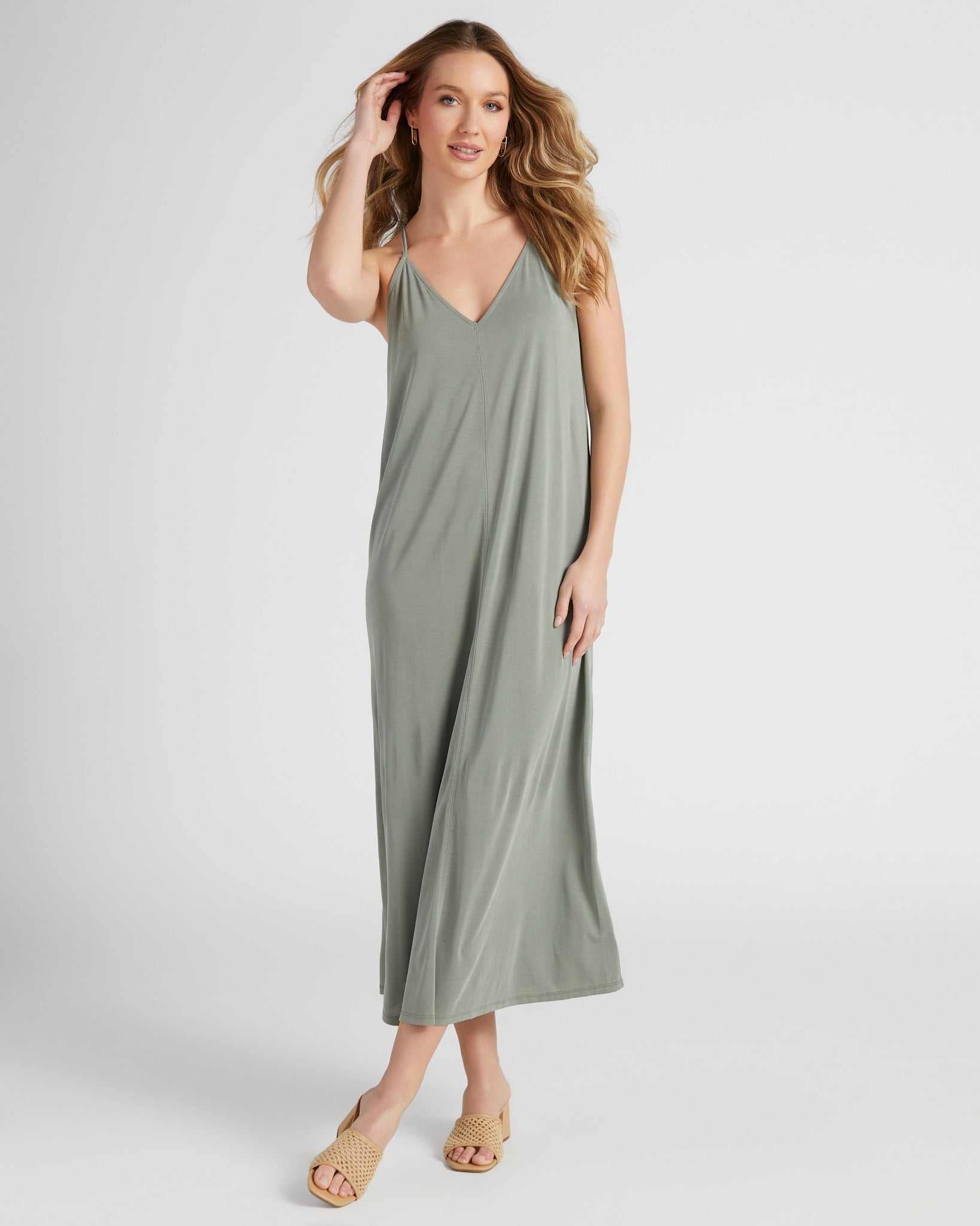 Knit Cami Maxi Dress - Soft, Breathable & Relaxed Fit Wantable Knit Cami Maxi Dress - Soft, Breathable & Relaxed Fit Wantable