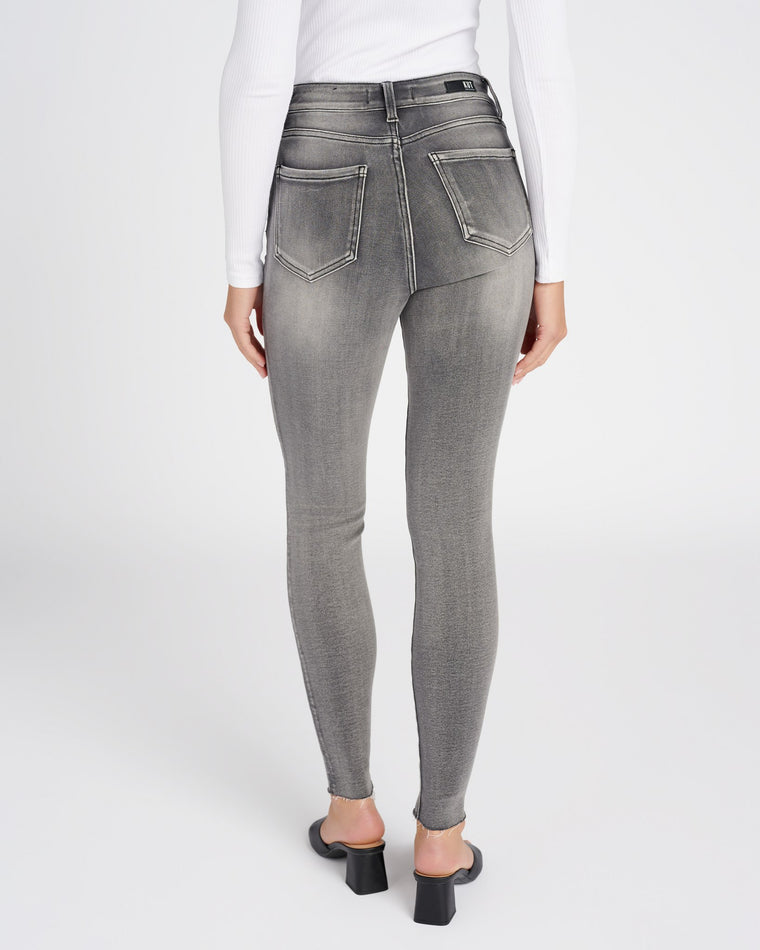 Urbane Grey $|& Kut From The Kloth Mia High Rise Fab Ab Skinny Button Front - SOF Back