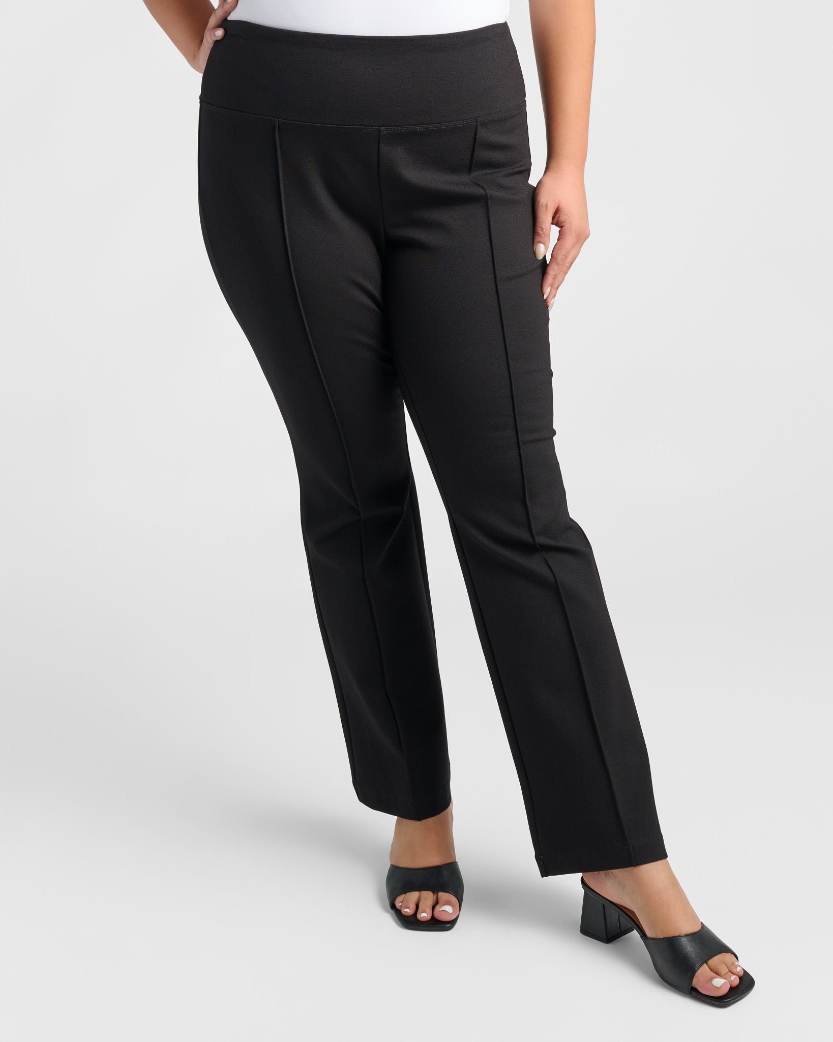 Black $|& Liverpool Kelsey Flare Trouser - SOF Front