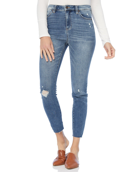 Eckelson Blue $|& Liverpool Abby High Rise Ankle Skinny - SOF Front