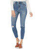 Raw Hem Abby High Rise Ankle Skinny Jeans