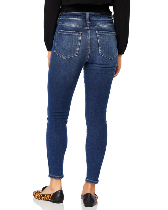 Kirwin Blue $|& Liverpool Abby High Rise Ankle Skinny - SOF Back
