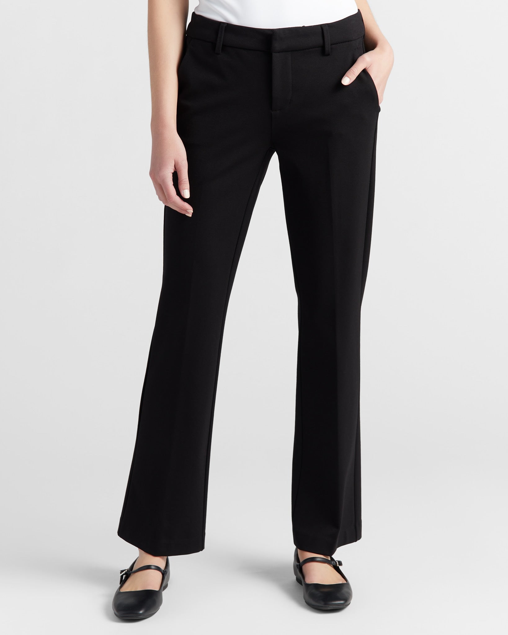 Kelsey Flare Trousers - Classic Work Pants with Movement Wantable Kelsey Flare Trousers - Classic Work Pants with Movement Wantable