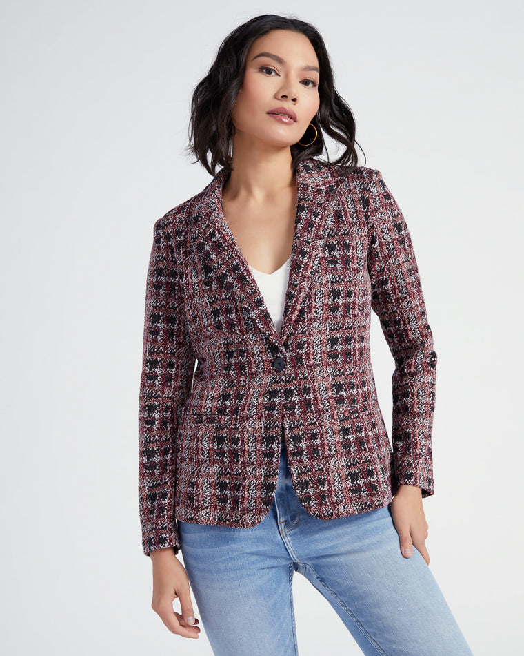 Fitted Tweed Blazer