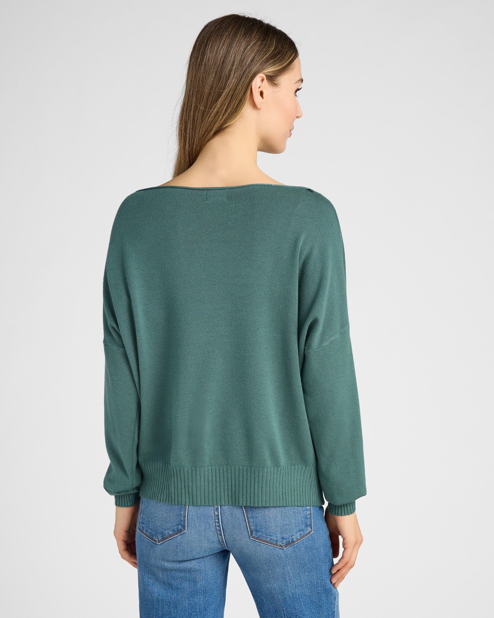H.Parsley $|& Dreamers Pullover Ribbed Detail Sweater - SOF Back