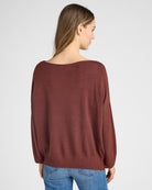 Heather Clove $|& Dreamers Pullover Ribbed Detail Sweater - SOF Back