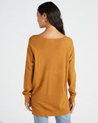 H. Maple $|& Dreamers Front Seam V-Neck Sweater - SOF Back
