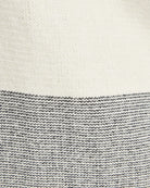 Ivory/Blk $|& Skies Are Blue Colorblock Drape Sweater Cardigan - SOF Detail