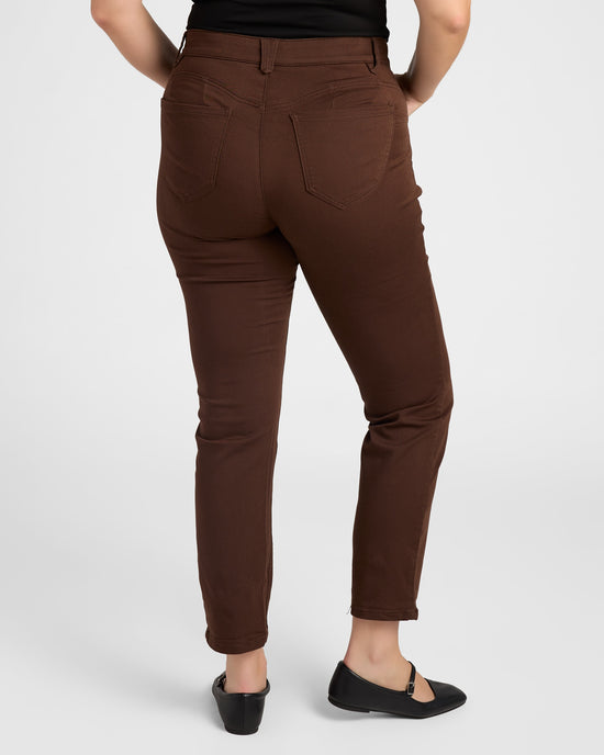 Cold Brew Brown $|& Democracy "Ab"Solution Straight Leg Pant - SOF Back