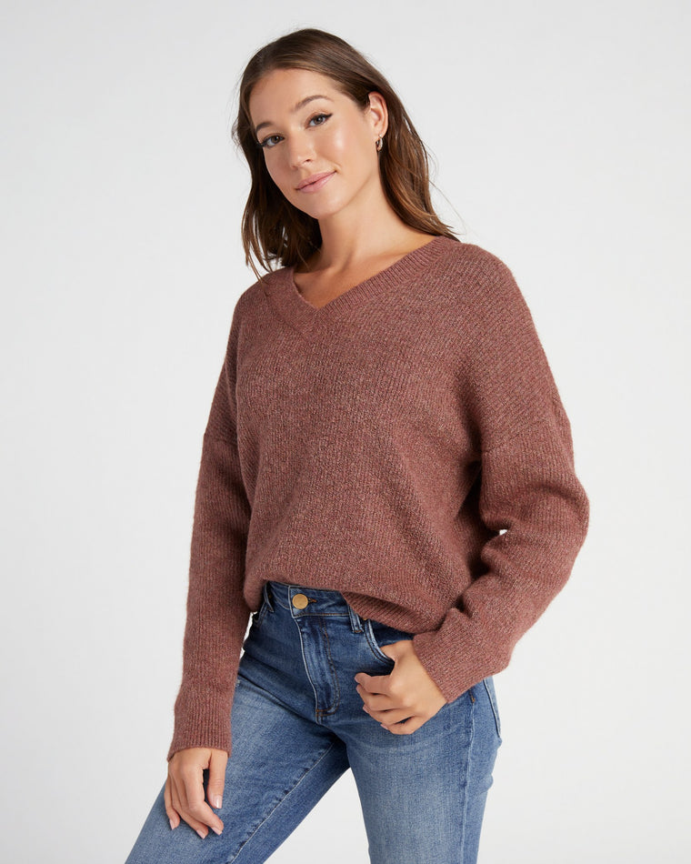 Red Rust $|& Thread & Supply Maria Sweater - SOF Front